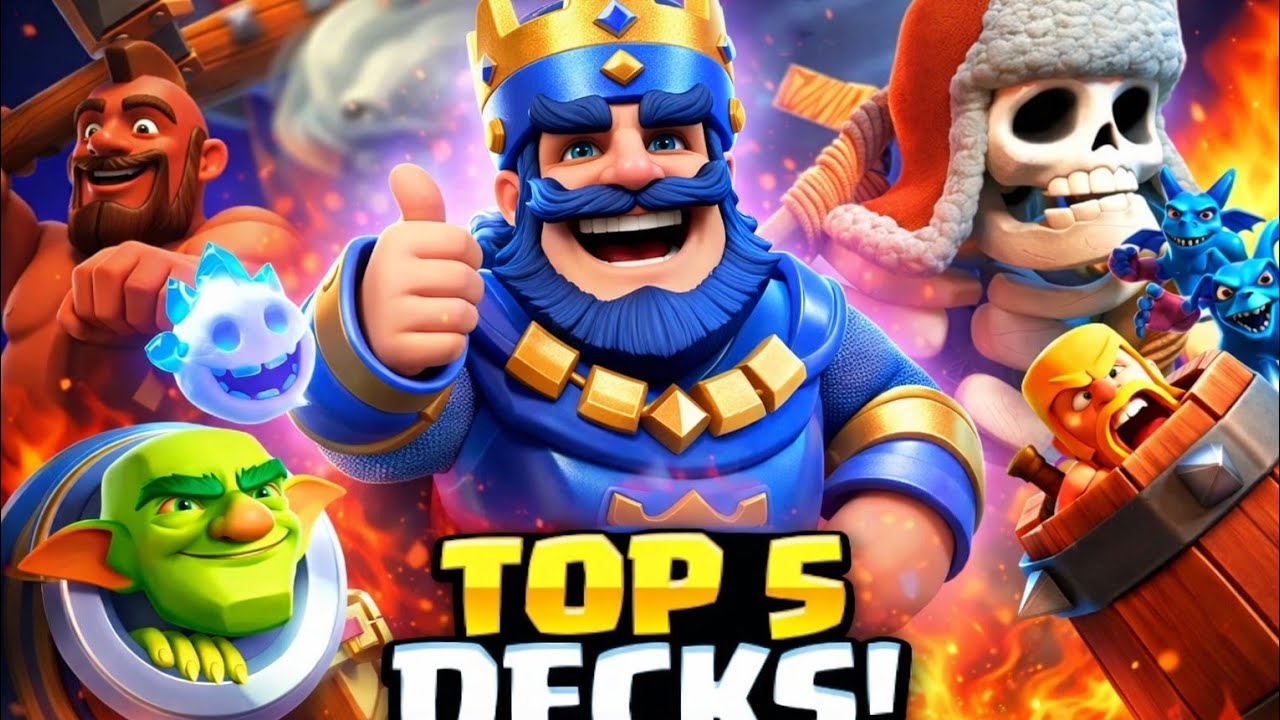 افضل 5 تشكيلات بعد تحديث التوازن 😱 + 3 ايموجيات للغول هديه كلاش رويال