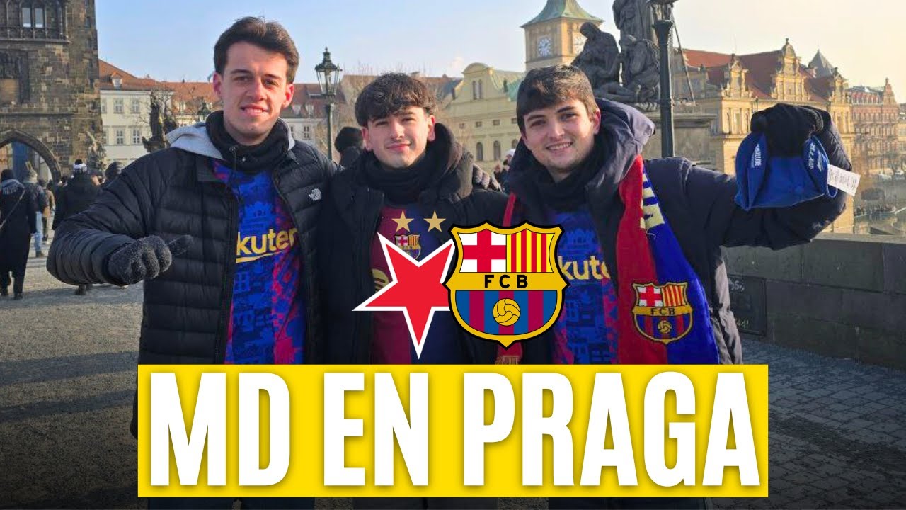 La AFICIÓN del FC BARCELONA toma PRAGA: REACCIONES antes del SLAVIA PRAGA vs BARÇA 🔵🔴