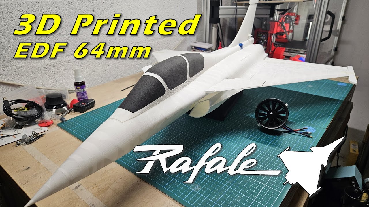 Dassault Rafale RC 3D Printed - 64mm EDF - Part 1