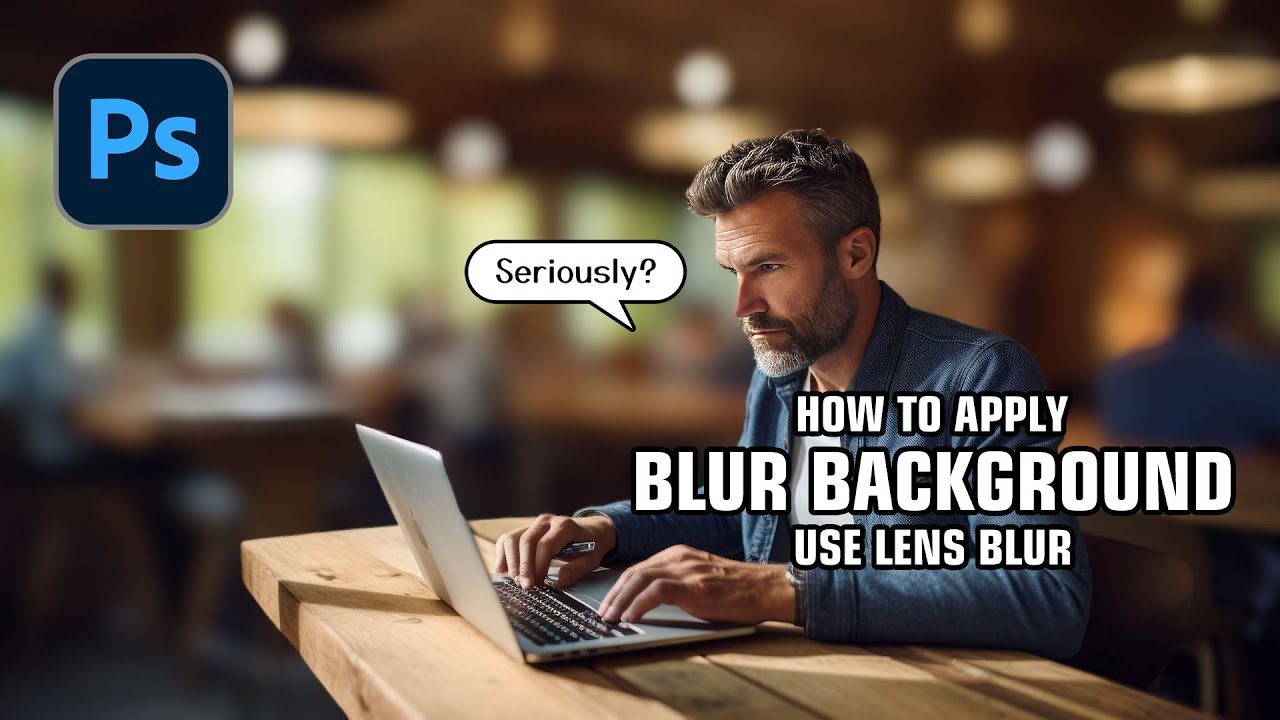 Go with this solution! How to blur the background by using the Lens Blur in Photoshop 2024