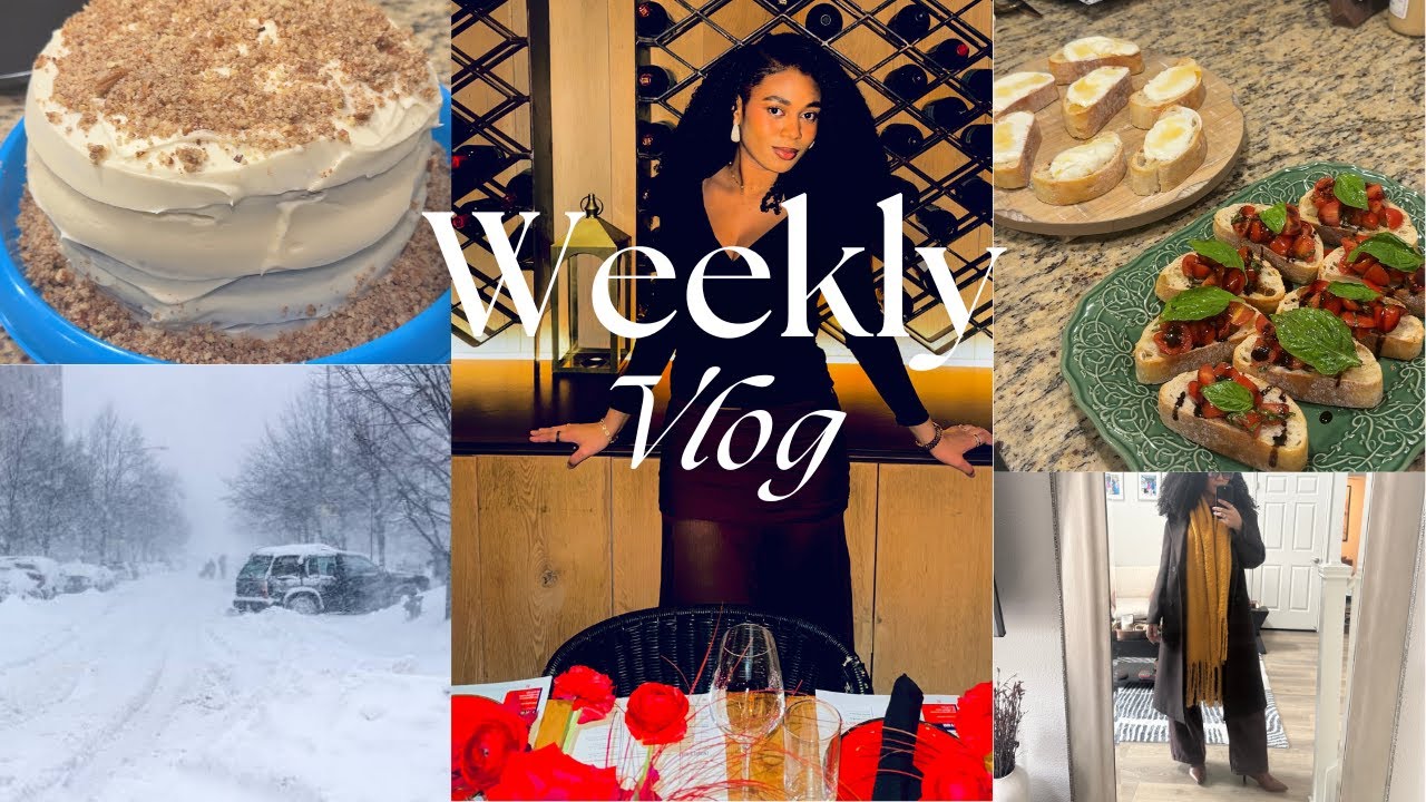 Winter Weekly Vlog | Friends Birthday, Snow Storm, Hosting Family & Cozy Days