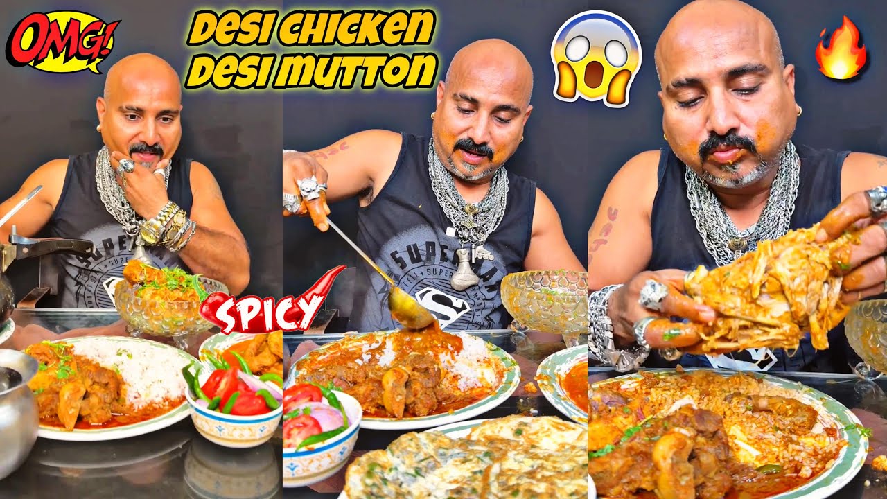Desi Chicken & Mutton 😍 l Ulhas Kamathe l Chicken Leg Piece