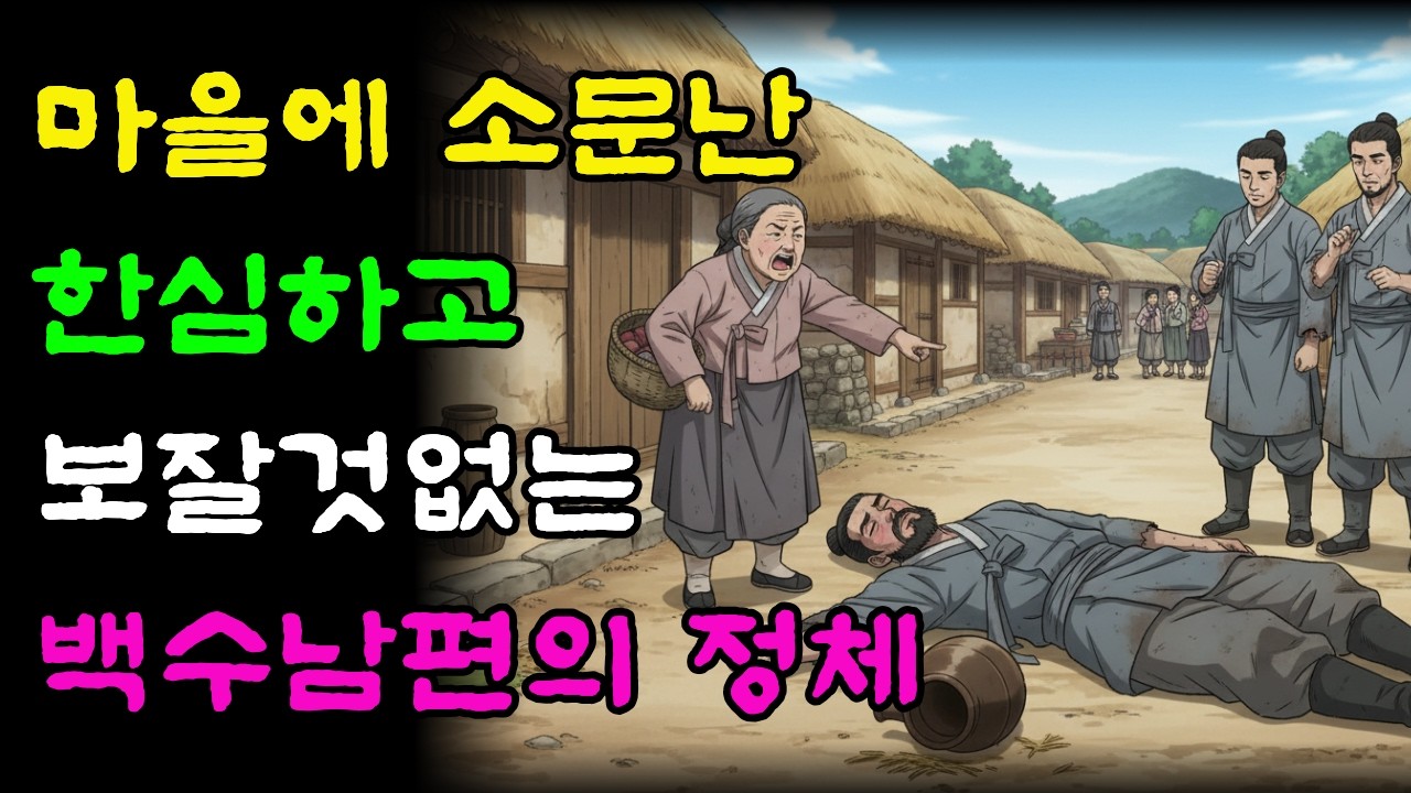 마을에 소문난 한심하고 보잘것없는 백수남편의 정체ㅣ야담ㅣ민담ㅣ전설ㅣ옛날이야기ㅣ오디오북ㅣ백수ㅣ남편ㅣ