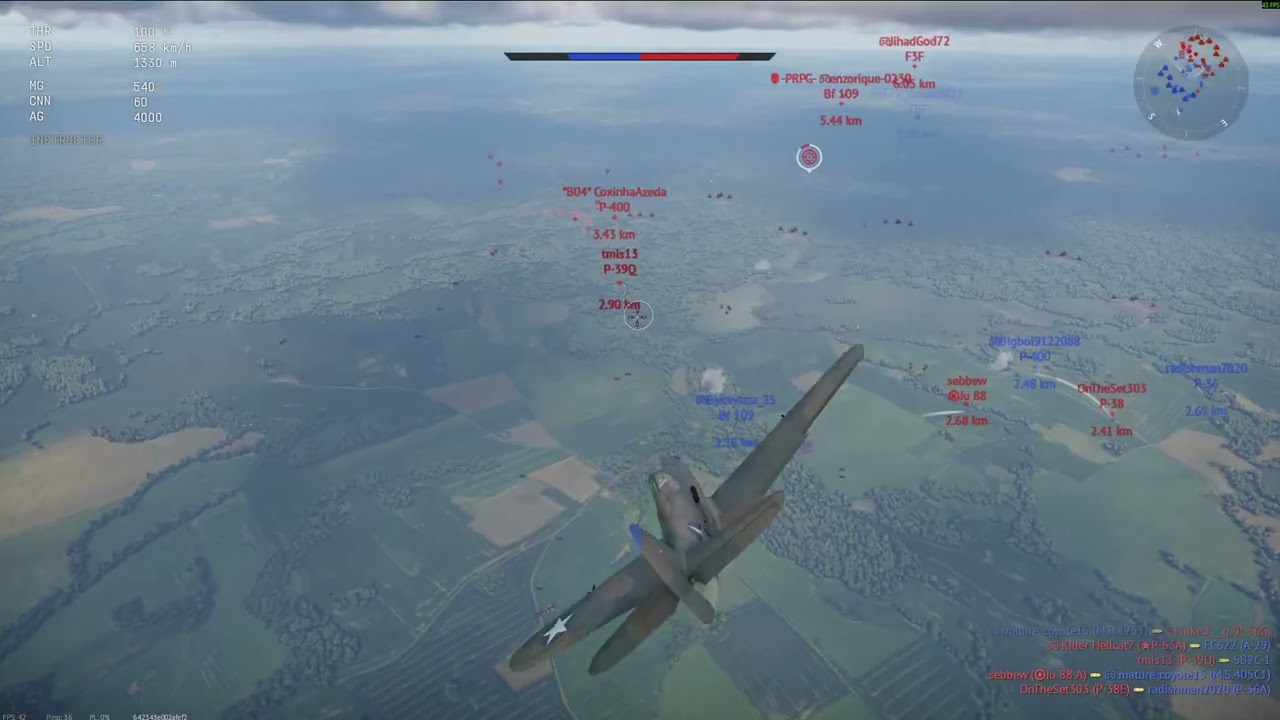 Warthunder USA Air Gameplay
