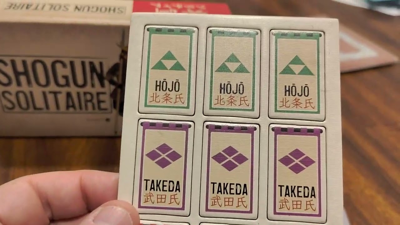 Shogun Solitaire Unboxing and Historical Background 