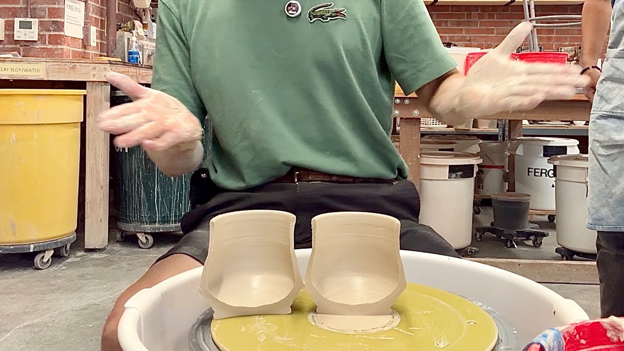 867. Throwing Mugs for Beginners with Hsin-Chuen Lin~ a Class Demo at Palo Alto Art Center