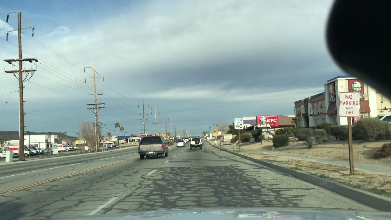 Drive through Yucca Valley to Joshua Tree