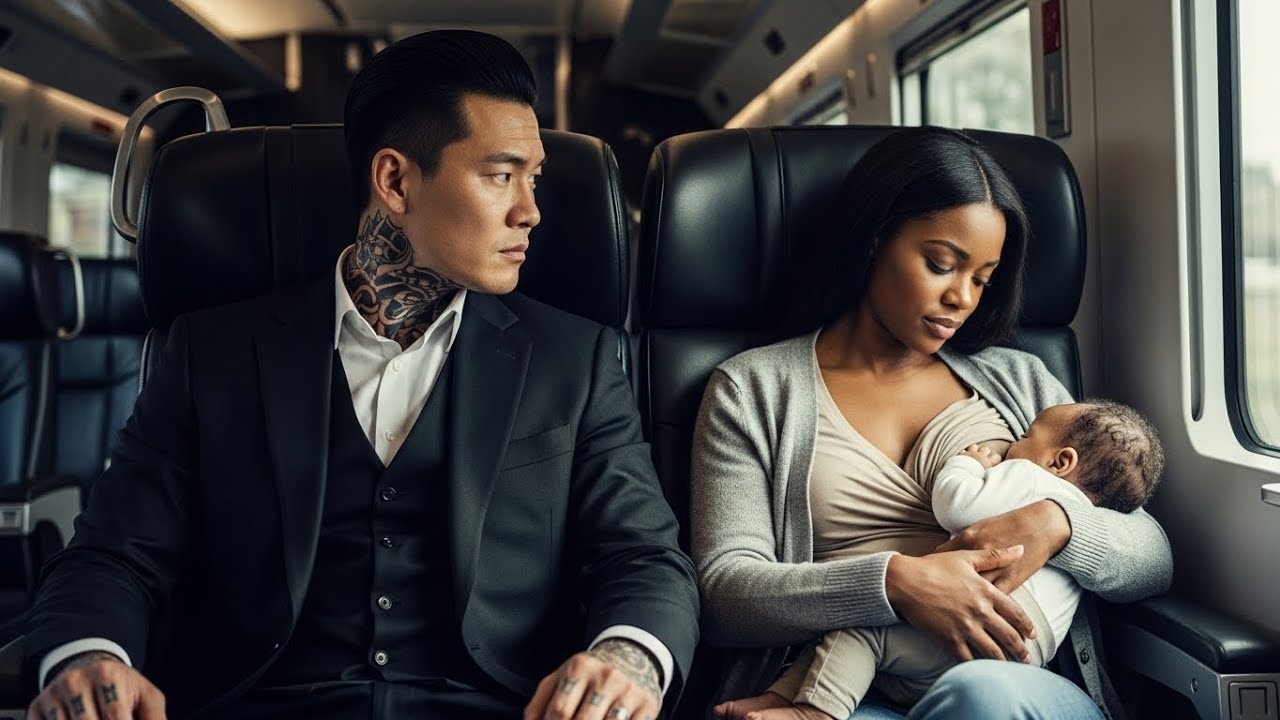 THE KOREAN MAFIA BOSS'S BABY KEEPS CRYING ON THE TRAIN—UNTIL A BLACK SINGLE MOTHER DID THE UNTHINKAB