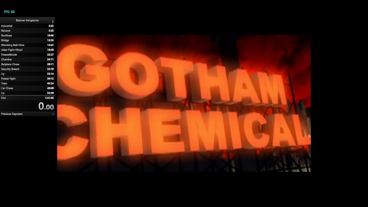Batman Vengeance Speedrun GCN 1:32:52