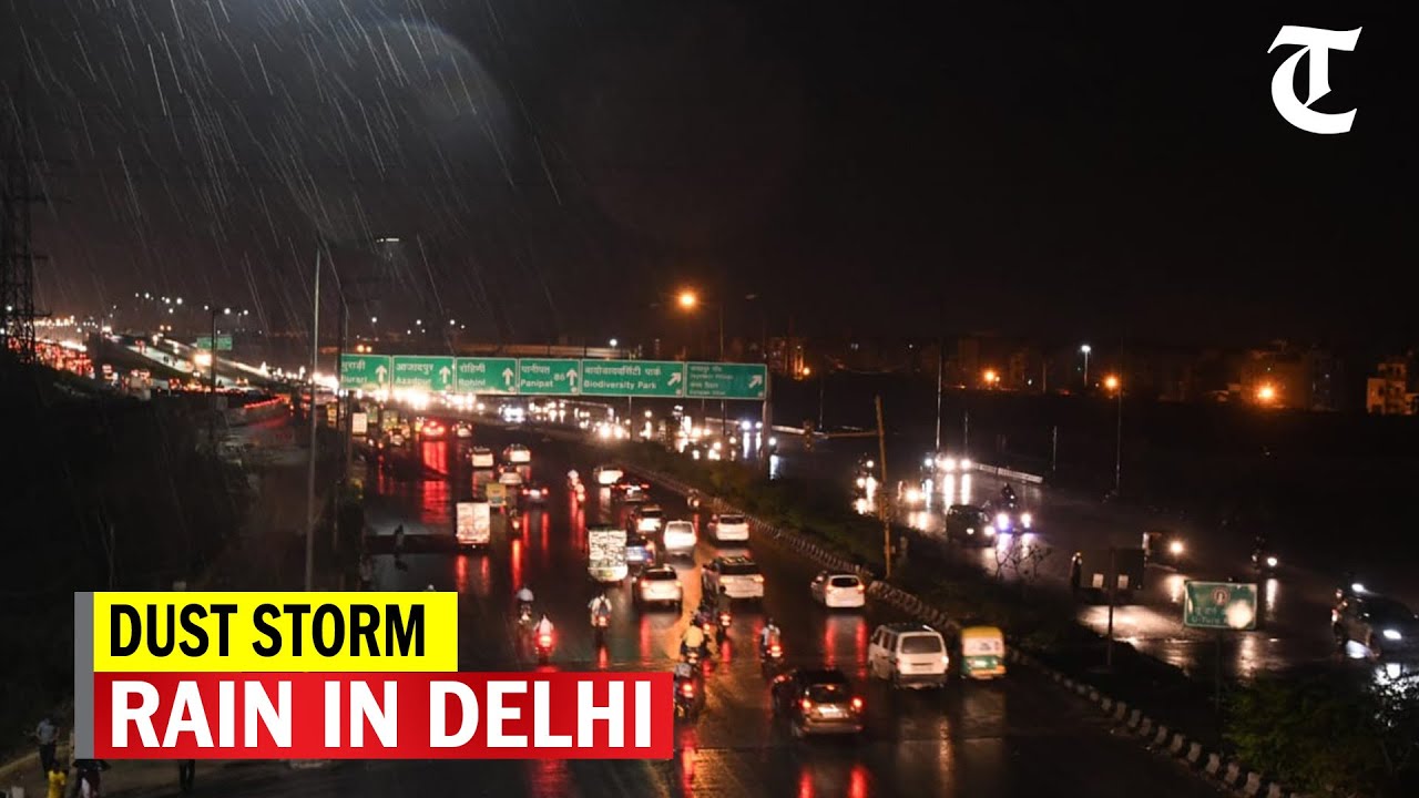Strong dust storm, rain in Delhi; air quality dips to &lsquo;poor&rsquo; category