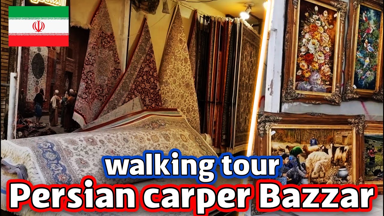 Let's visit old Persian carpet and Persian rug Bazaar in Mashhad | Iran
