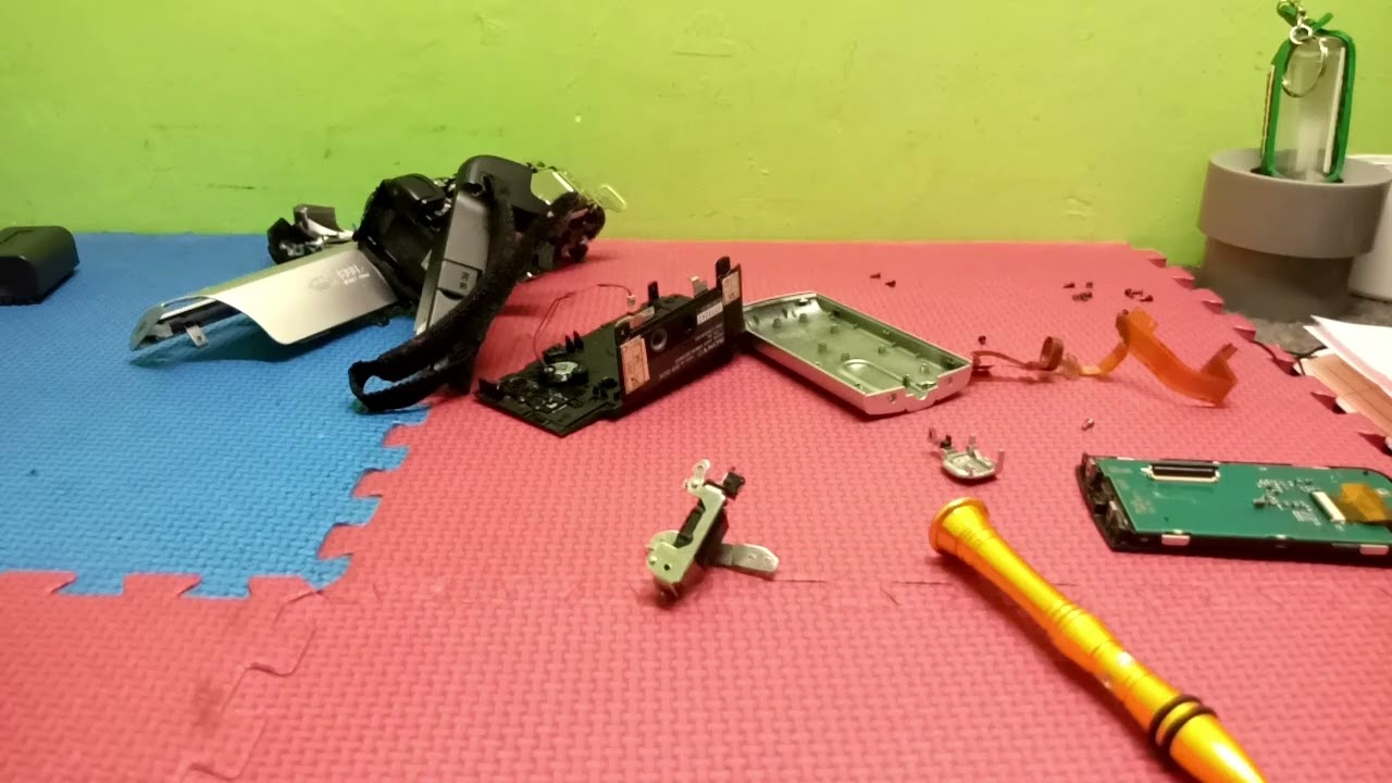 Sony DCR - SX21E handycam nyala tapi lcd nyala blank putih/putih saja