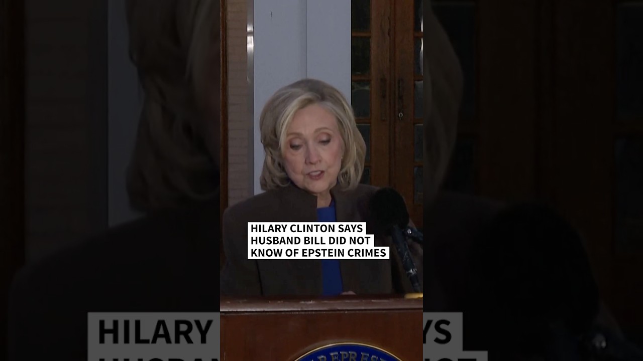 Hillary Clinton says that husband Bill did not know of Epstein crimes | AFP