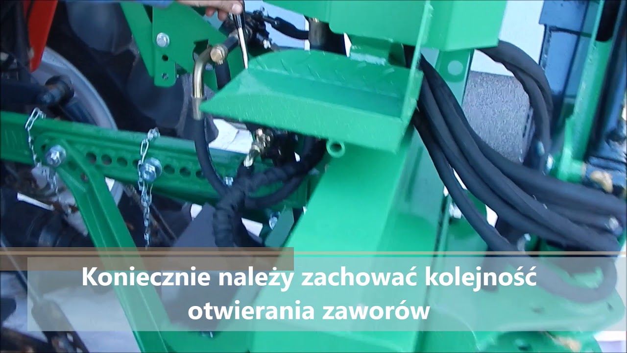 Koparka BHMS (BHSM) 175 z przesuwem ramienia. Kolejność otwierania zawor&oacute;w.