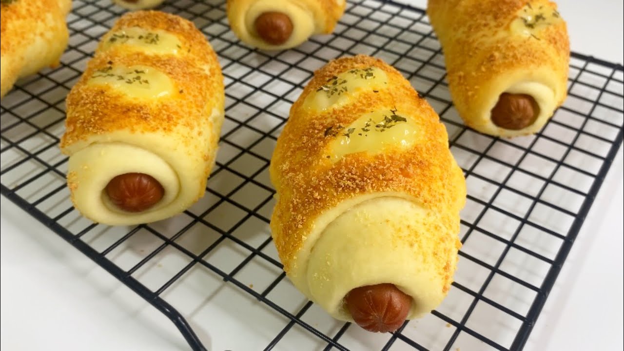 Cheese hotdog Bun | 芝士香肠包 | No Need Bread Machine | Home made