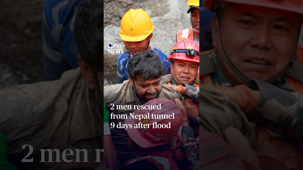 2 men rescued from Nepal tunnel 9 days after flood