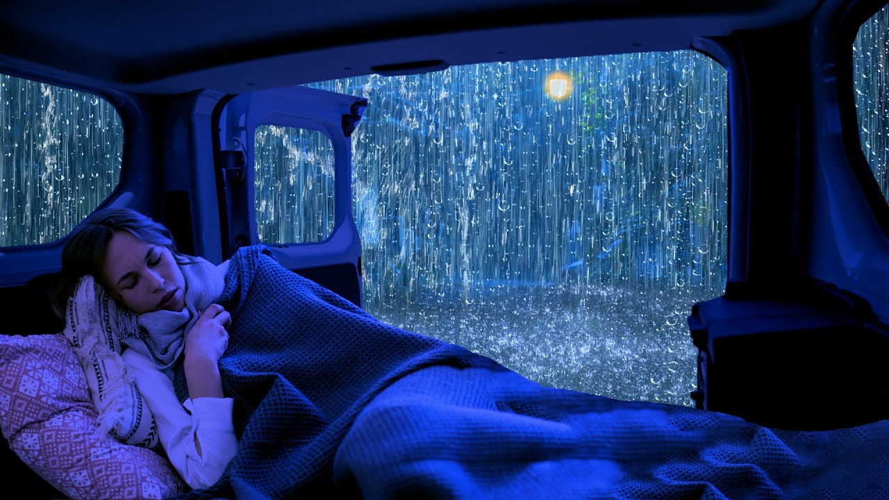 SURMONTEZ L'INSOMNIE AVEC UNE PLUIE BATTANTE avec bruit de la pluie pour bien dormir LA NUIT