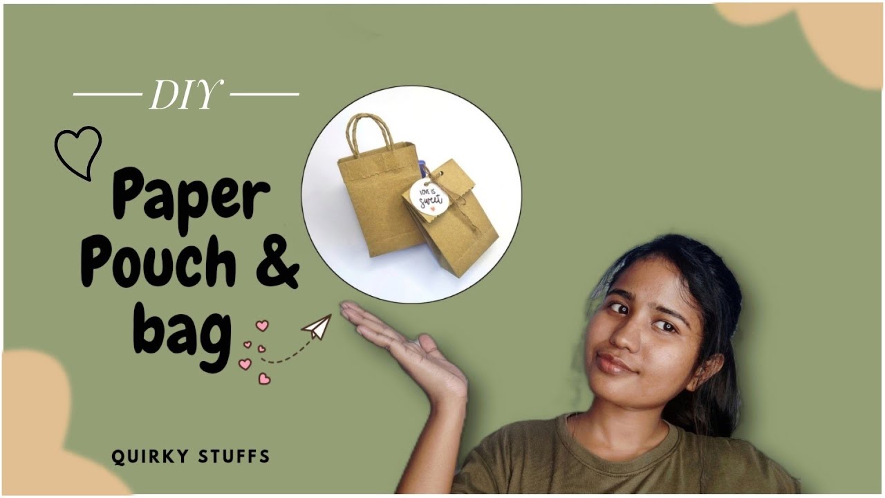 How to make paper bag / pouch with Kraft Paper |Small Business Packing Ideas | SUSTAINABLE & CHEAP