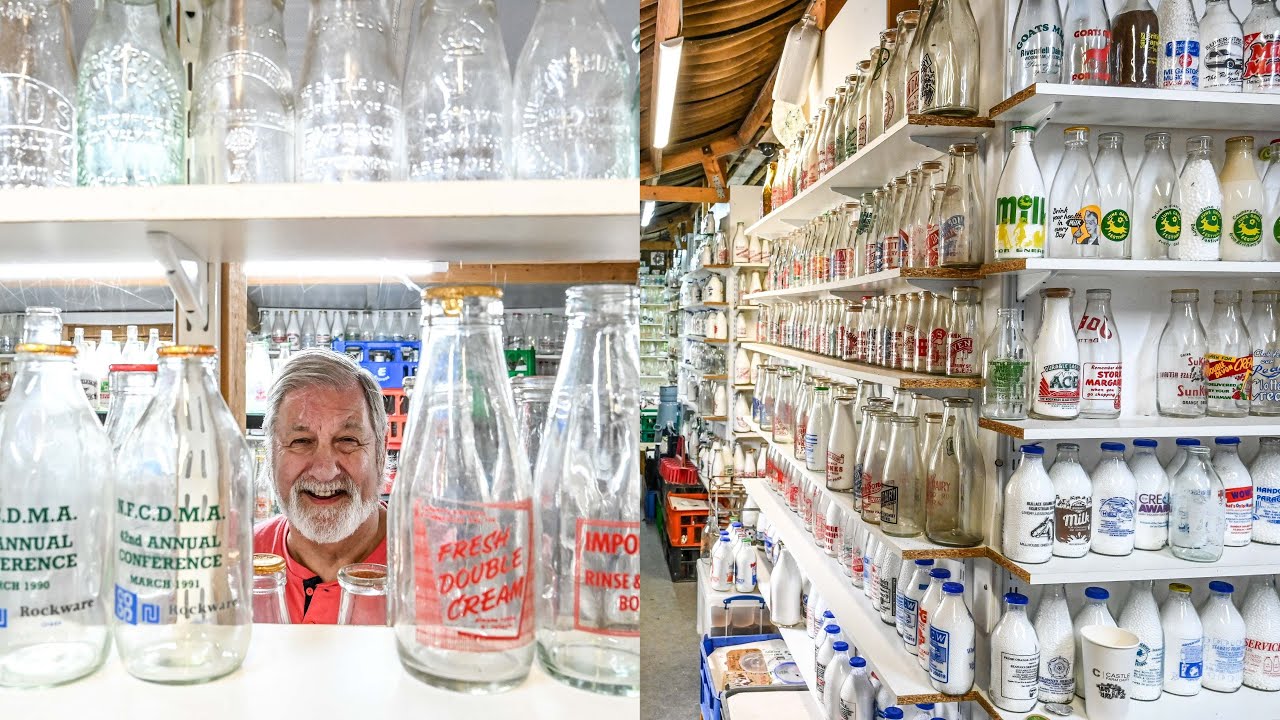 Pensioner who owns UKs biggest milk bottle collection hasn&rsquo;t drunk milk in 65 years | SWNS