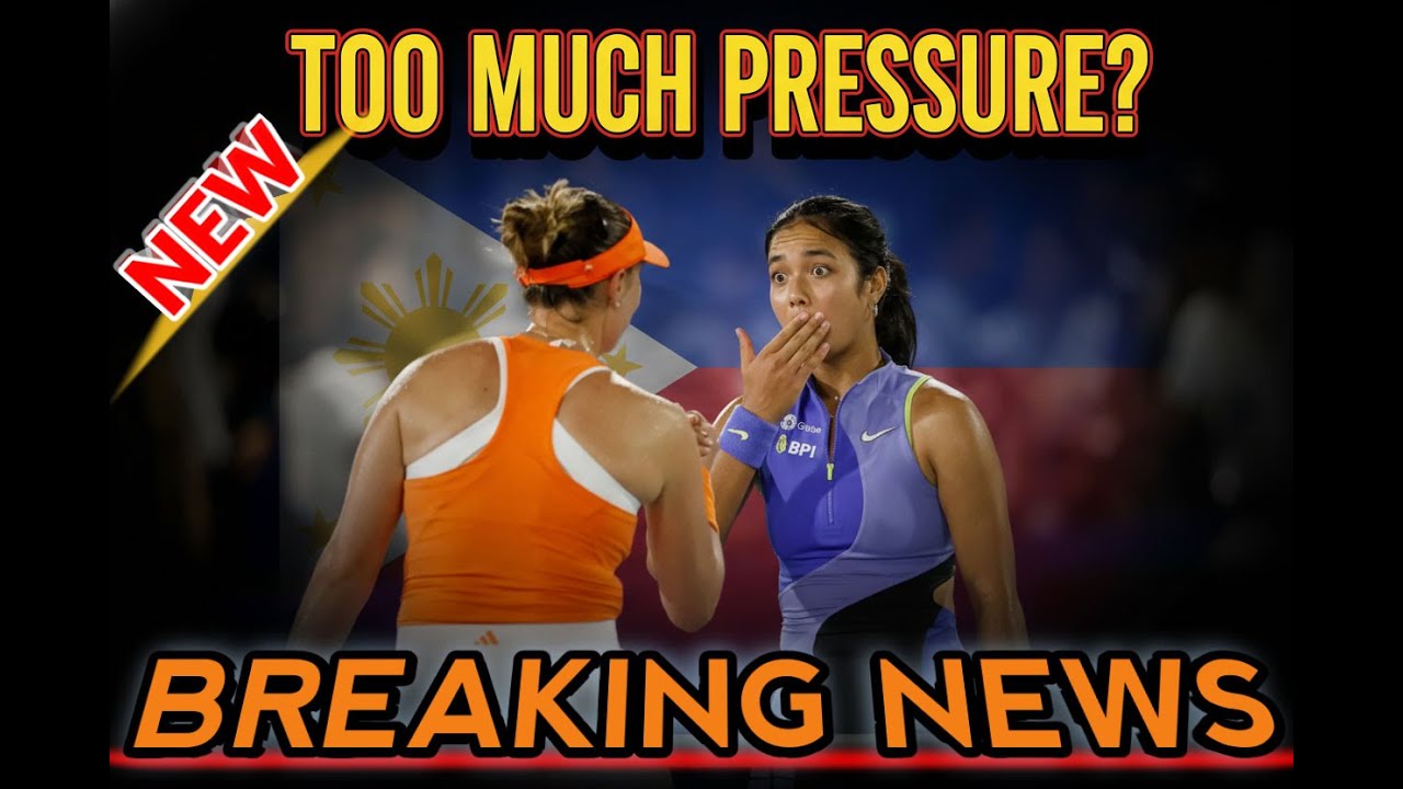 Alexandra Eala SHOCKING — Admits Pressure From Massive Filipino Fans  TENNIS NEWS