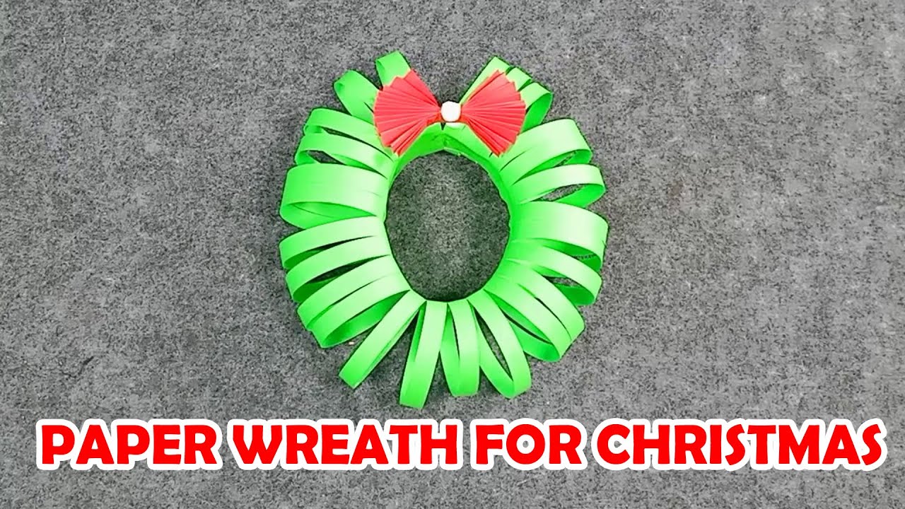 Paper Wreath for Christmas | Easy DIY | VISUVASAM TV