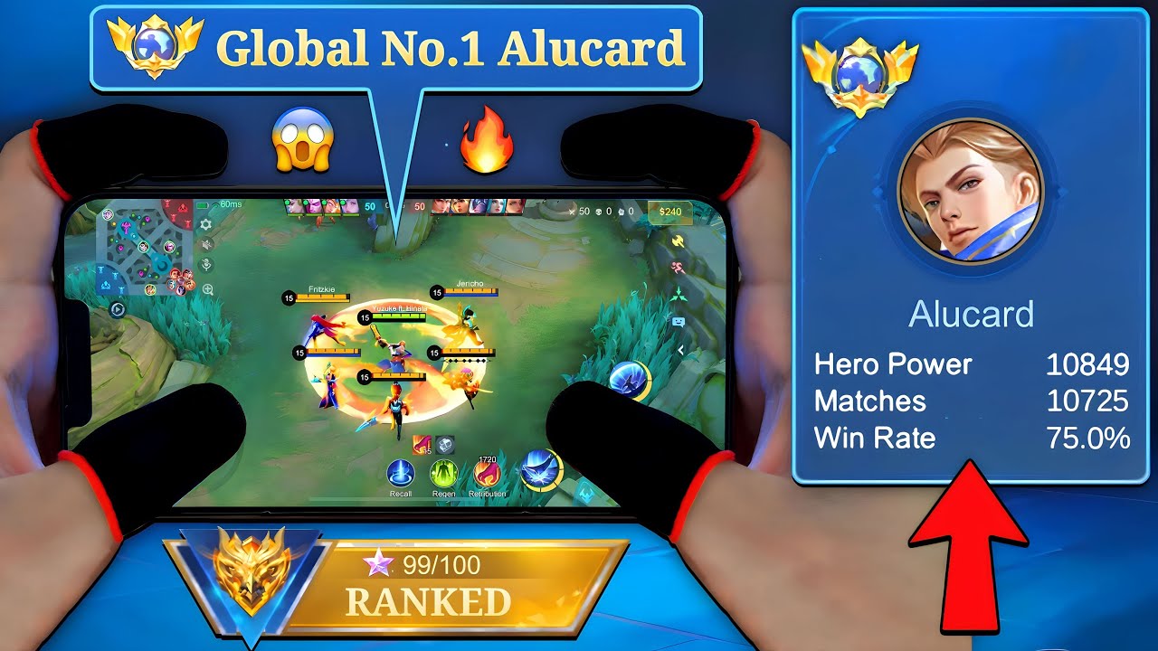 HANDCAM GLOBAL №1 ALUCARD в ПОСЛЕДНЕМ МАТЧЕ ЗА IMMORTAL!!😱🔥(без сокращения соло-ранга)