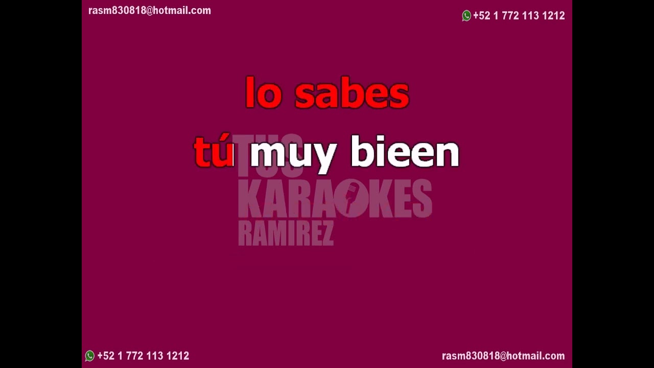 Karaoke Lo Nuestro Termino Grupo Bryndis