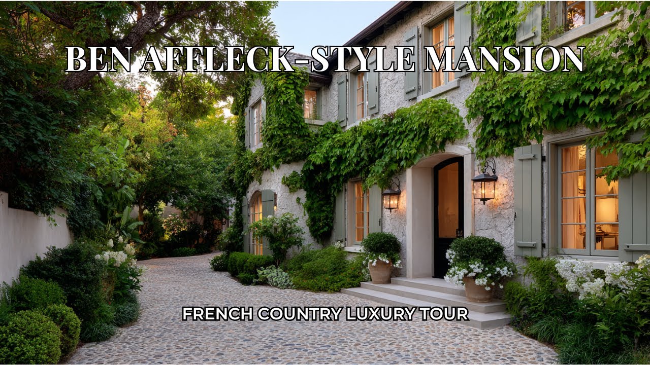 Экскурсия по французскому загородному особняку Бена Аффлека: роскошь в стиле кантри в Пасифик-Пал...