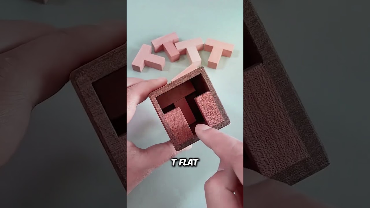 The T Puzzle: How to Fit 6 T&rsquo;s in a Box? #shorts #puzzle  #magic
