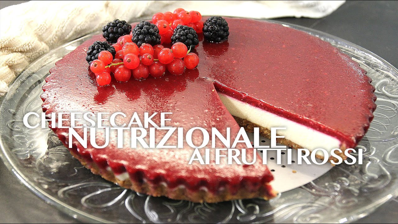Cheesecake Nutrizionale ai Frutti Rossi - vegan chef Davide Leo