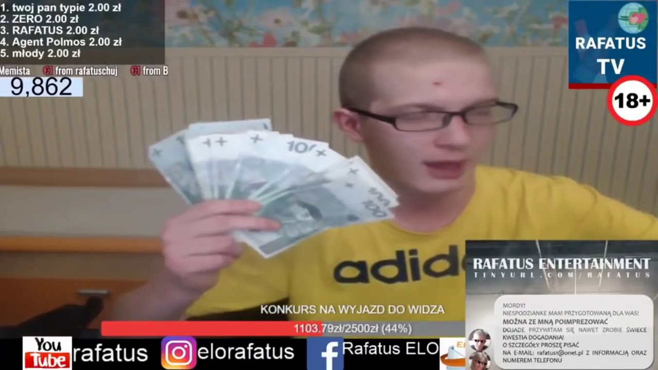 RAFATUS POKAZAŁ ILE ZAROBIŁ Z SHOWUP.TV!!! SZOK