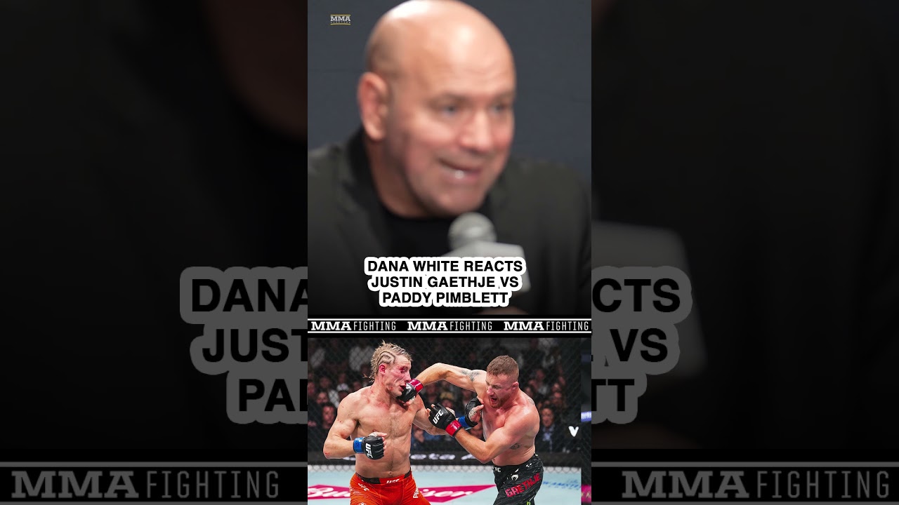 Dana White REACTS to Justin Gaethje's UFC 324 title win over Paddy Pimblett | MMA Fighting
