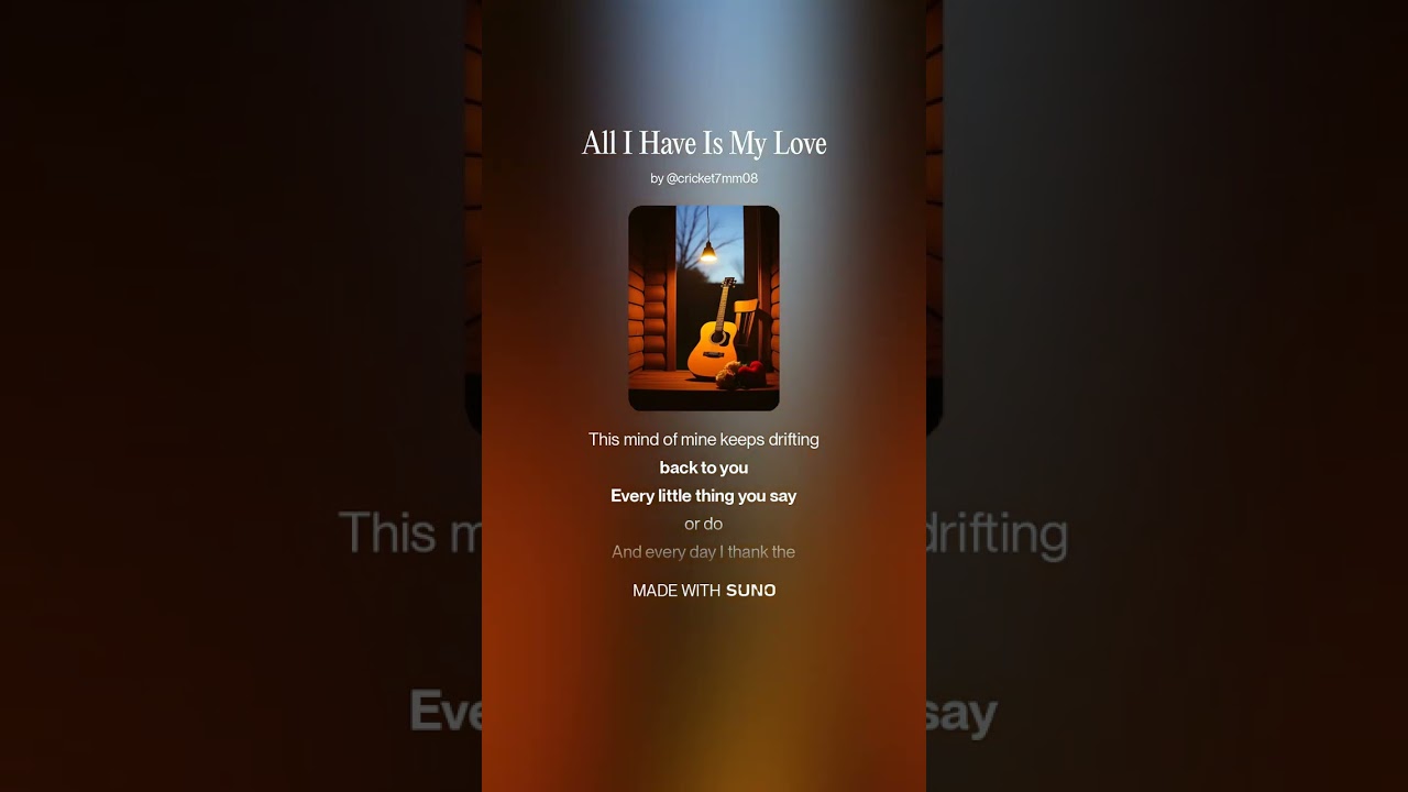 All I Have Is My Love