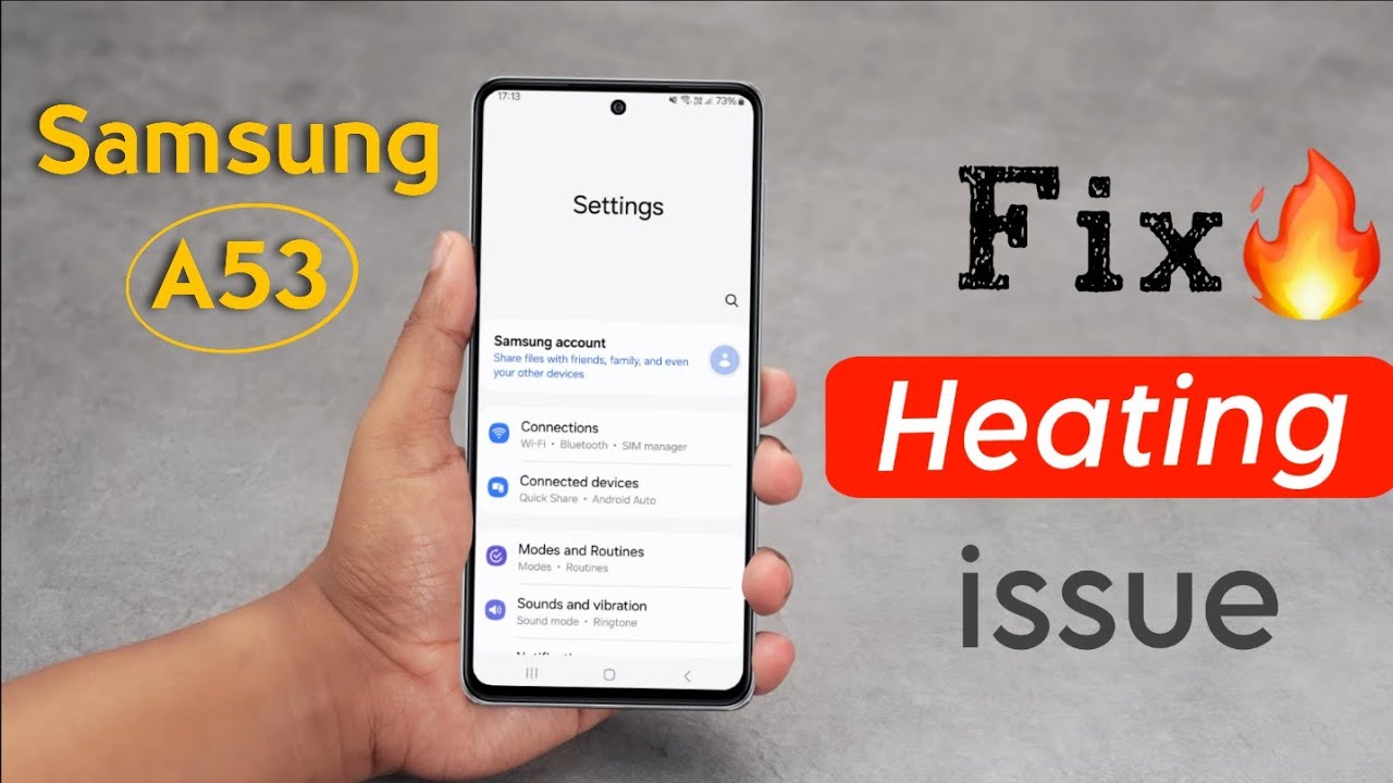 Fix Heating Issue in Samsung Galaxy A53 Problem | Samsung A53 Gaming Time Heating Problem Solve