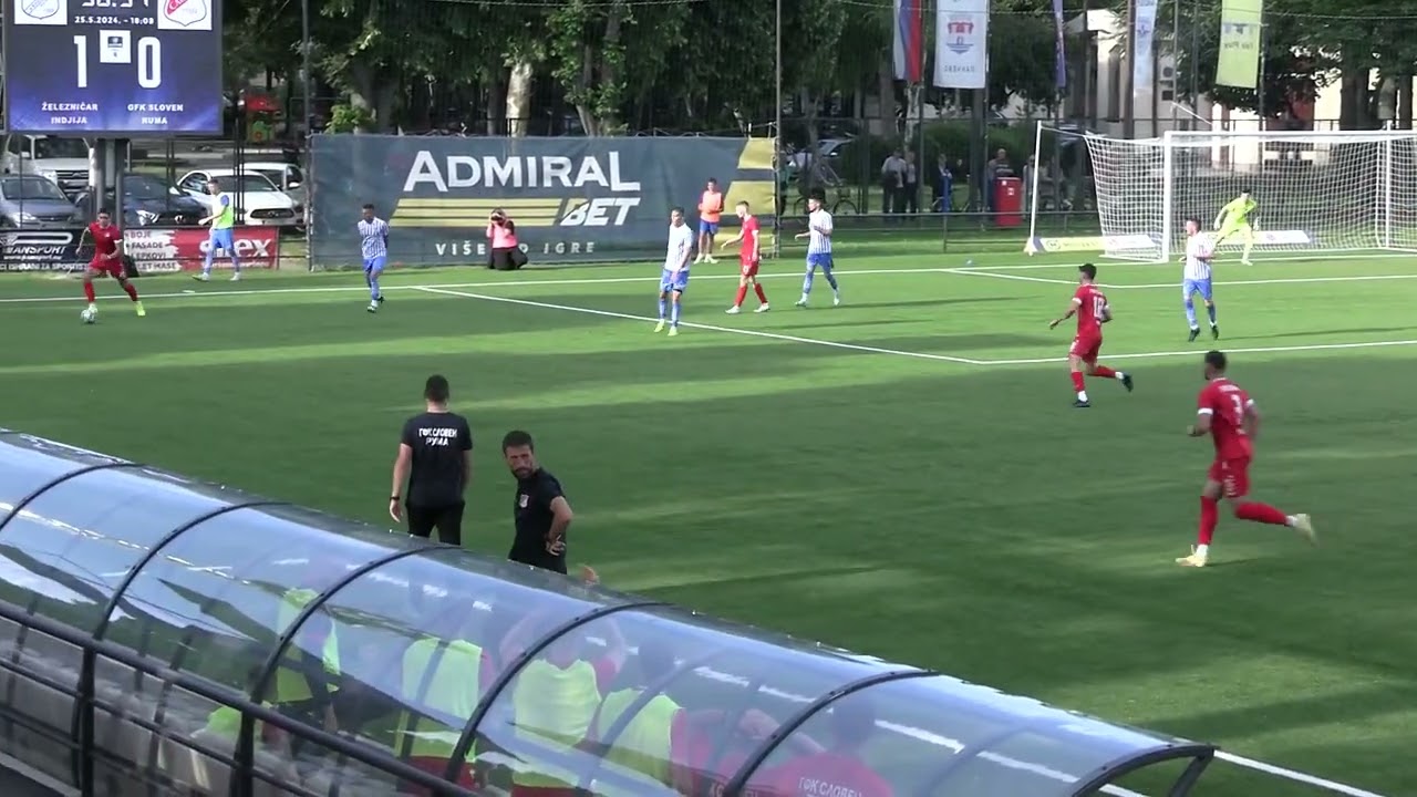 SL Vojvodina 29.  kolo ŽELEZNIČAR Inđija - SLOVEN Ruma 2-1