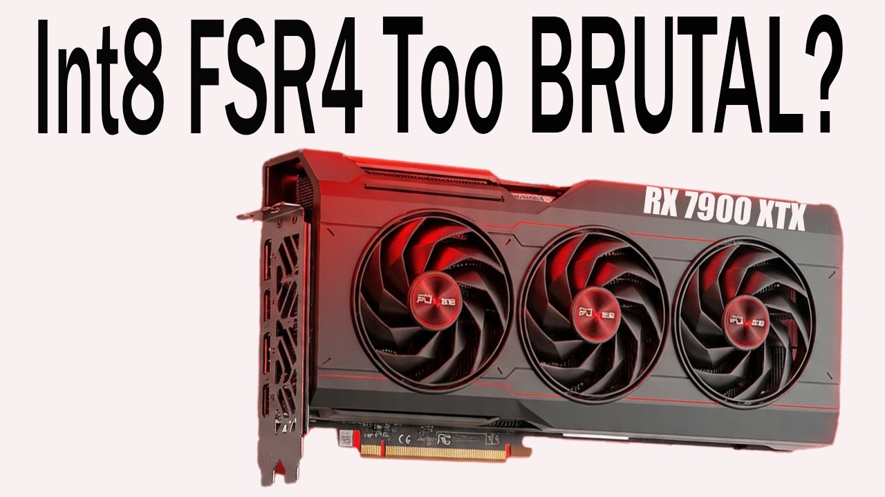 FSR4 int8 Performance Reality Check - 7900XTX Results