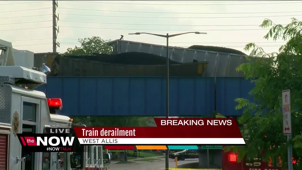 Train derailment in West Allis