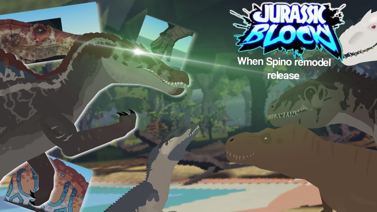 Jurassic Blocky when Spinosaurus Remodel Release | Animated