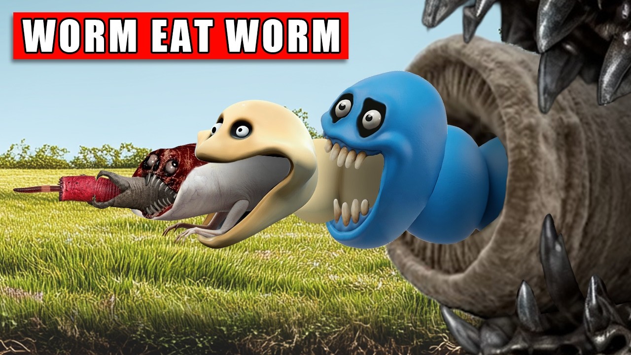 Worms Eat Worms   Underground Food Chain Explained Featuring Hungry Worm