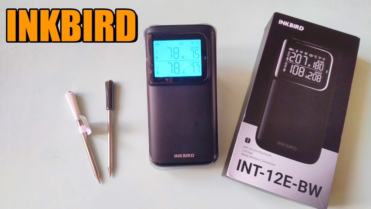 INKBIRD INT-12E-BW кухонный термощуп с зарядной станцией на WiFi и Bluetooth НОВИНКА 2026!