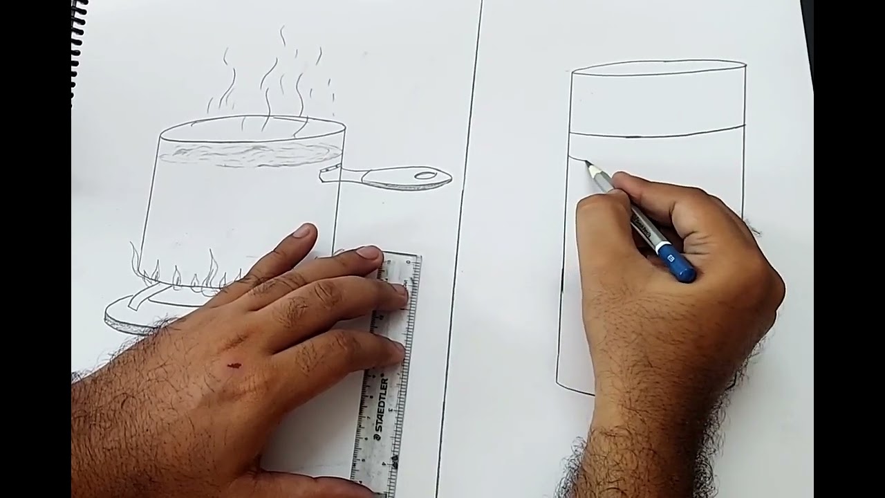 draw pictures of any two ways of cleaning the water l water filtration and purification drawing