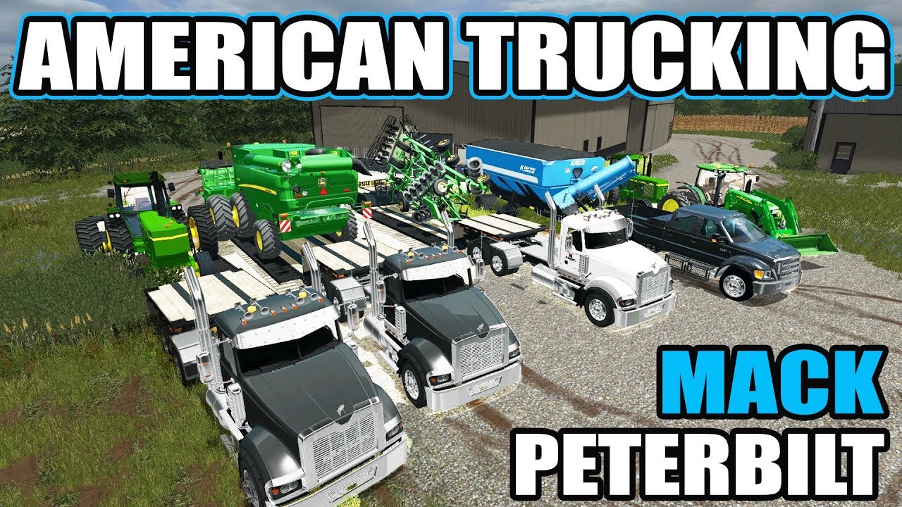 FARMING SIMULATOR 2017 | TRUCKING BRAND NEW JOHN DEERE FARM EQUIPMENT BACK TO THE FARM!