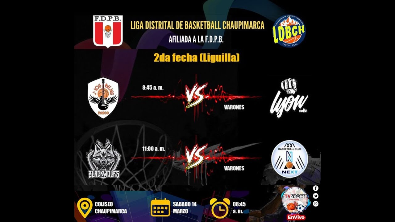 Liga distrital de Basketball de Chaupimarca - Liguilla Fecha 2