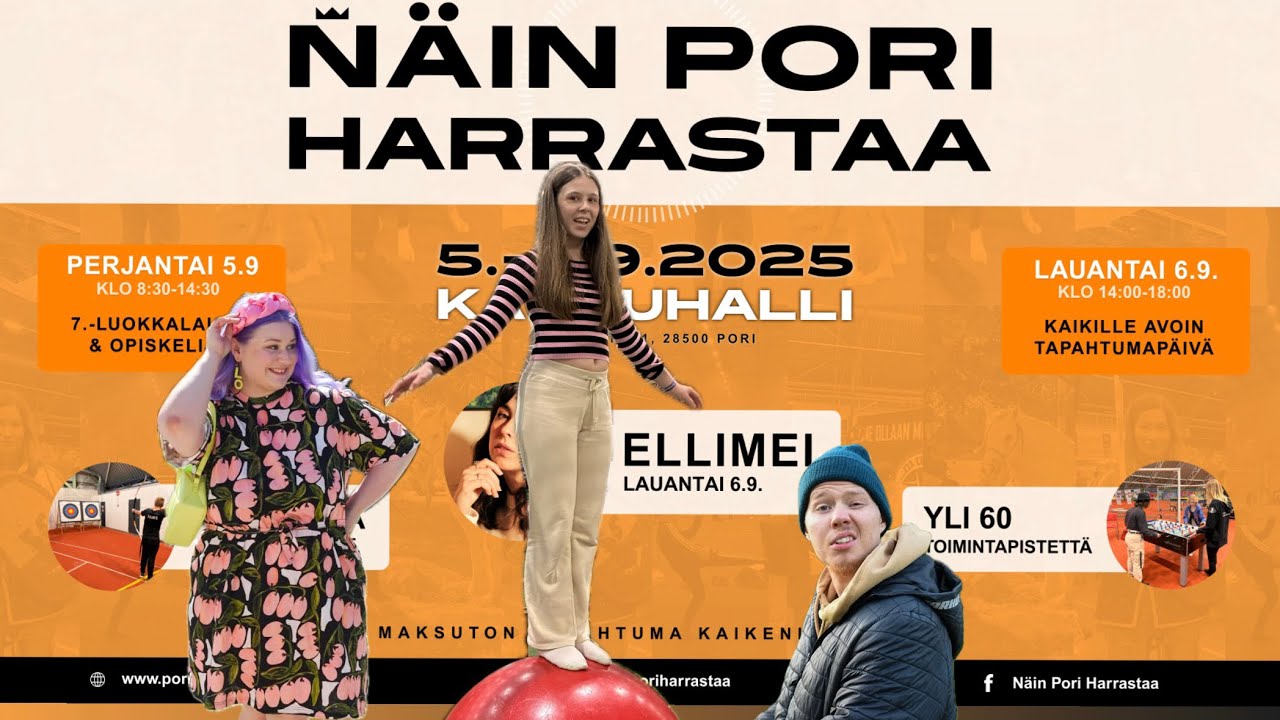 Näin Pori harrastaa, mukana Milla & Saku