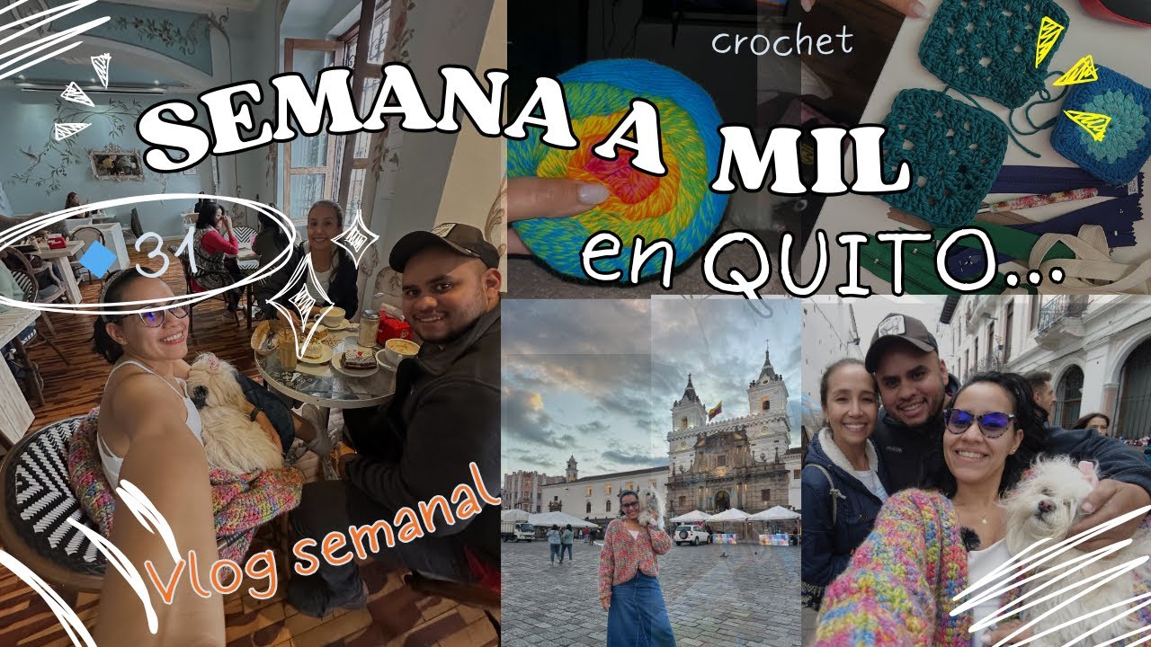 🔷 Vlog semanal | De todo un poco: mucho trabajo, salida al centro histórico y nuevas lanas 🧶