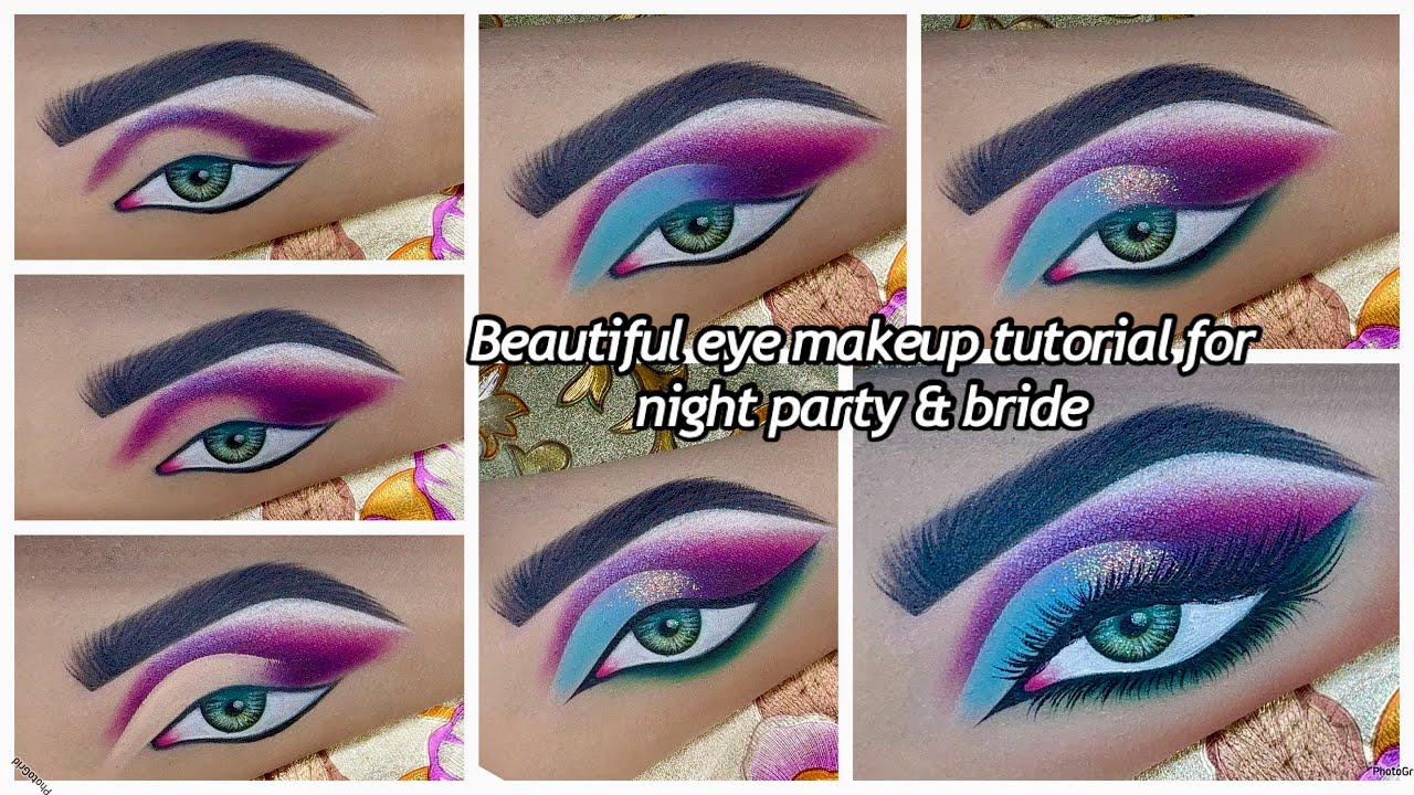 Beautiful Eye Makeup Tutorial for Night Party & Bride | Glam Bridal Eyes| 
