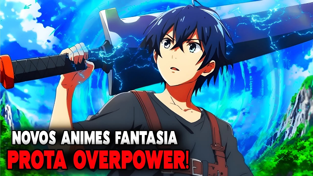 🌎10 ANIMES de FANTASIA ONDE O PROTAGONISTA &Eacute; T&Atilde;O APEL&Atilde;O que S&Oacute; USA 1% do PODER! (NOVOS ANIMES 2025)