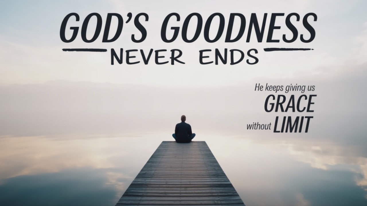 GOD'S GOODNESS NEVER ENDS, HE KEEPS GIVING US MORE GRACE WITHOUT LIMIT: John 1:16  POWERFUL VIDEO