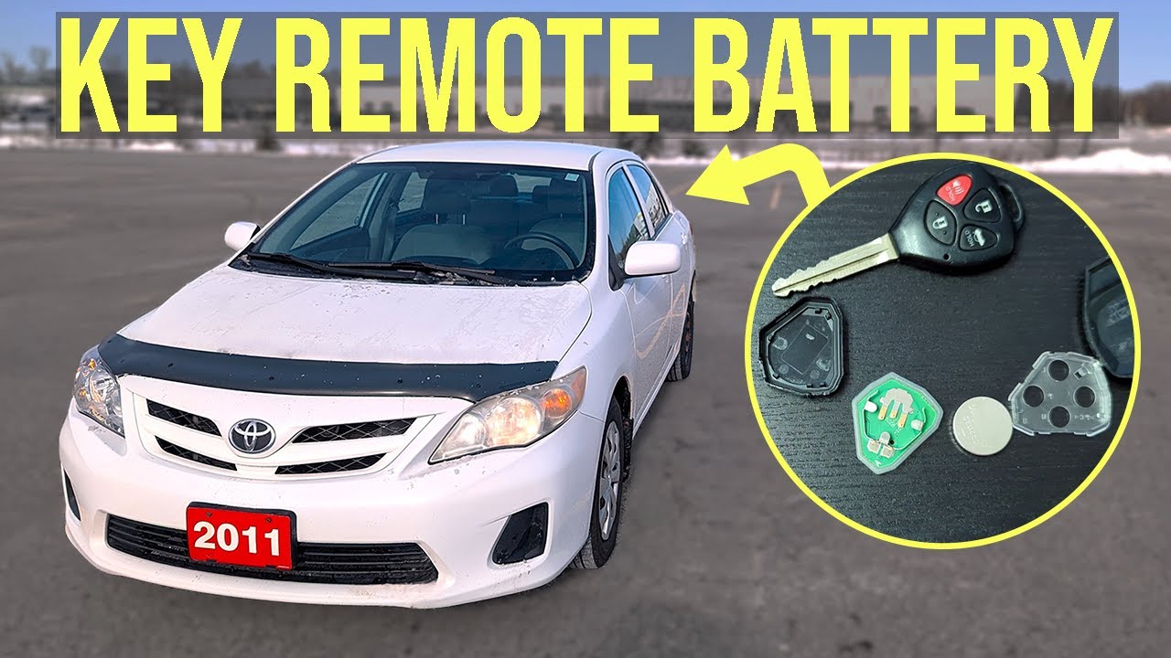 Key Remote/Fob Battery Replacement - Toyota Corolla (2009-2013)