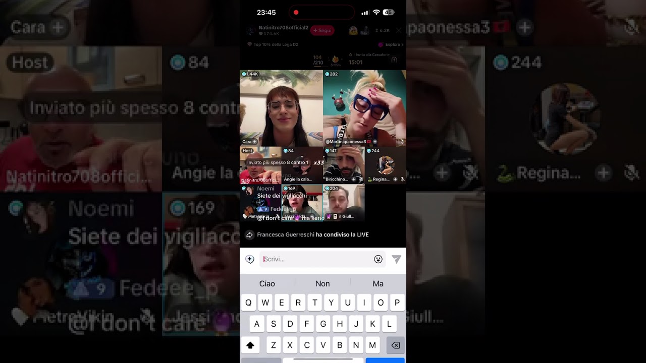 CARA E REGINA NELLA STESSA LIVE!!